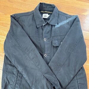 Flannel-lined Flint and Tinder Waxed Trucker Jacket